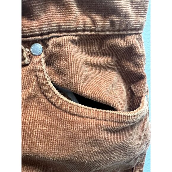 St. Johns Bay Womens Corduroy Pants Size 14 Rust Brown Cotton Blend Stretch Auth - Picture 4 of 5
